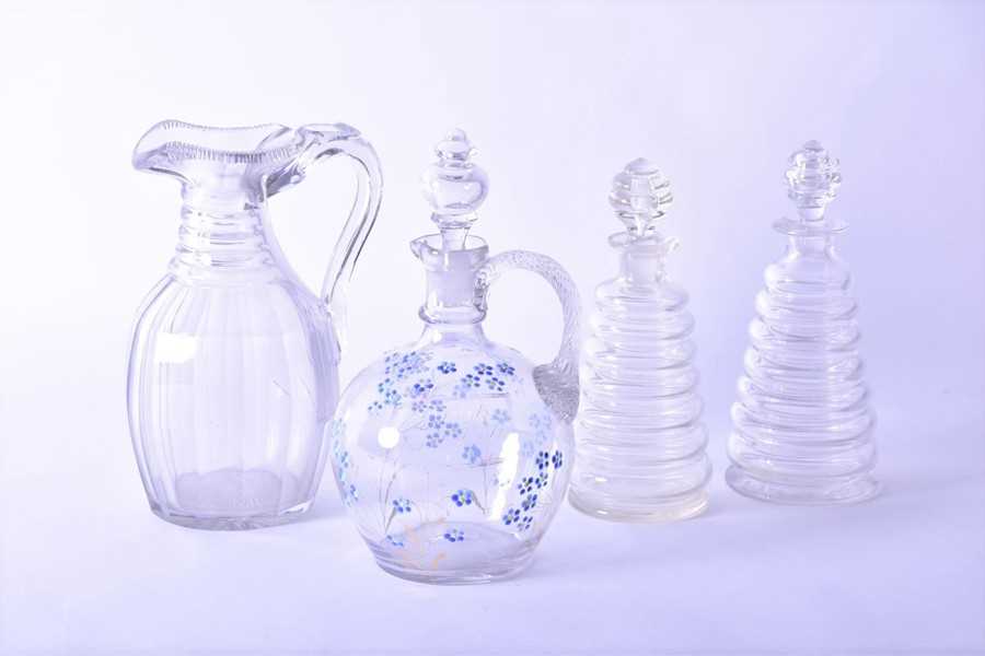 Lot 177 - A late 19th century glass decanter with...