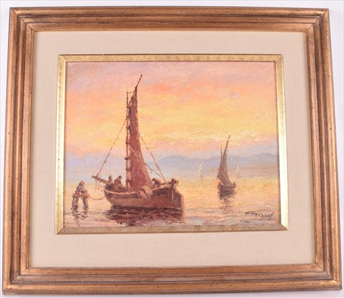 Lot 65 - Pol Presson (XX) French depicting yachts on...