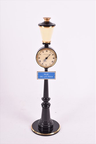 Lot 330 - A 1970's Jaeger Le Coultre black marble...