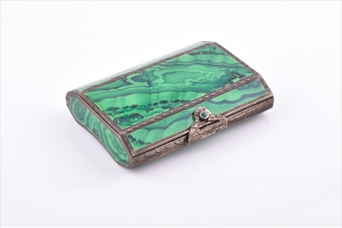 Lot 455 - A silver gilt and enamel cigarette box...