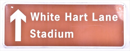 Lot 325 - Tottenham Hotspur: a large and original metal...