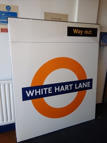 Lot 324 - Tottenham Hotspur: a large and original metal...