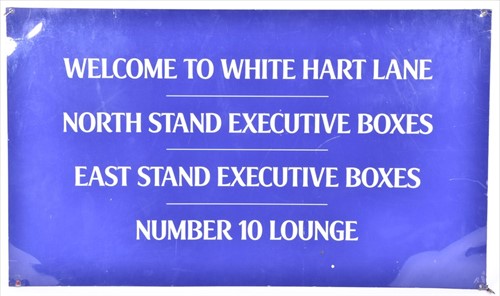 Lot 322 - Tottenham Hotspur: an original enamel internal...