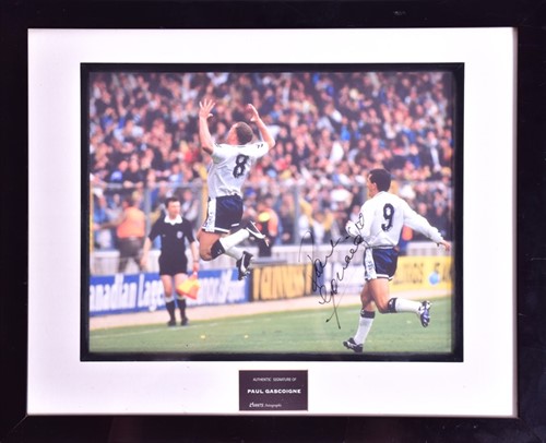Lot 314 - Tottenham Hotspur: a Paul Gascoigne signed...