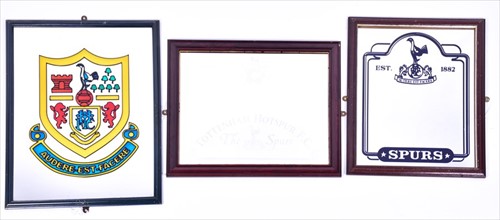 Lot 312 - Tottenham Hotspur: three framed ornamental...