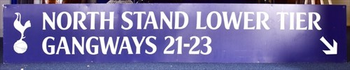 Lot 326 - Tottenham Hotspur: an original large enamel...