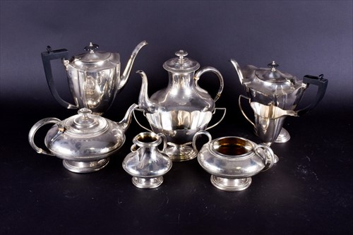 Lot 499 - An Edwardian four-piece silver plate tea setÂ ...