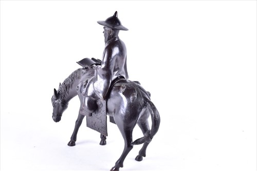 Lot 150 - A 20th century bronze figure of a horse and...