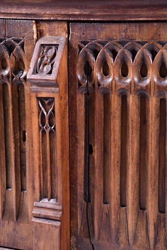 Lot 149 - An impressive 19th century Gothic revival oak...