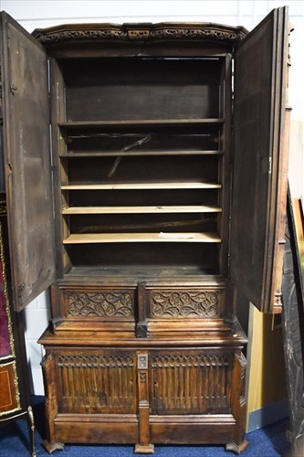 Lot 149 - An impressive 19th century Gothic revival oak...