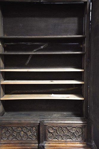 Lot 149 - An impressive 19th century Gothic revival oak...