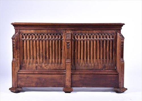 Lot 149 - An impressive 19th century Gothic revival oak...