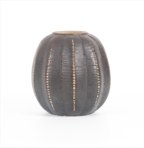 Lot 206 - A Martin Brothers gourd vase by Edwin and...