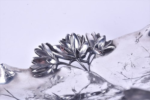 Lot 322 - A WMF Art Nouveau silver-plated visiting card...