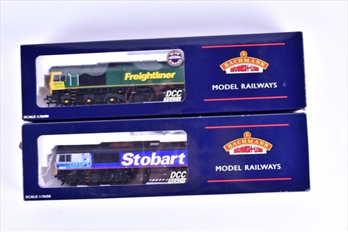 Lot 285 - Two boxed Bachmann Branch-Line locomotives...