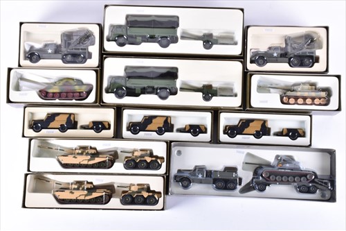 Lot 219 - A group of twelveÂ boxed Corgi Classics...