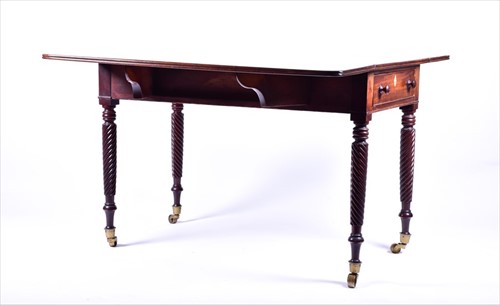 Lot 28 - A Victorian mahogany Pembroke table with...