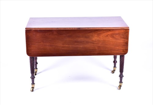 Lot 28 - A Victorian mahogany Pembroke table with...