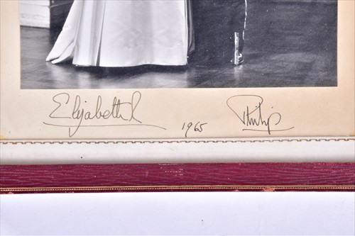 Lot 234 - An autopen signed black and white presentation...