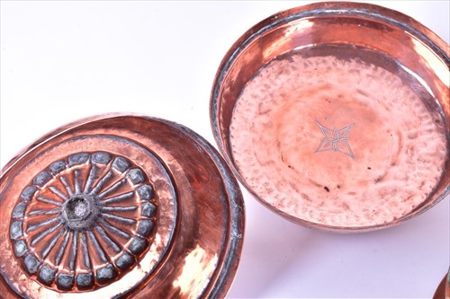 Lot 156 - A group of Indian copper and mounted metal...