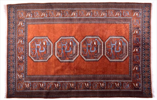 Lot 36 - An Eastern wool rug, probably Caucasian, the...