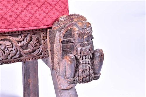Lot 25 - A late 19th / early 20th century Indian carved...