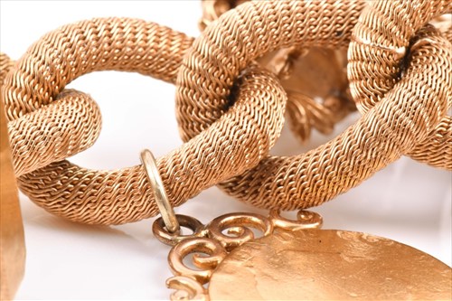 Lot 488 - A fine and impressive yellow gold charm...
