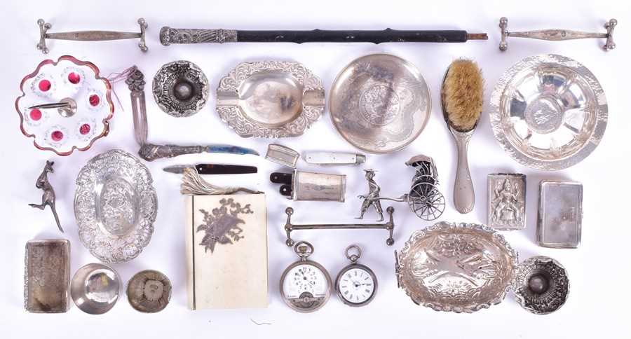 Lot 453 - A small collection of novelty silver pieces to...