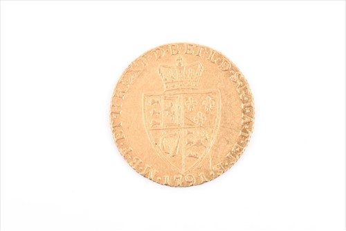 Lot 380 - A George III 'Spade' Guinea dated 1791.
