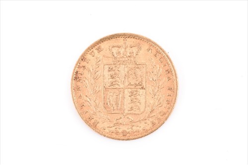 Lot 368 - A Queen Victoria Young Head sovereign with...
