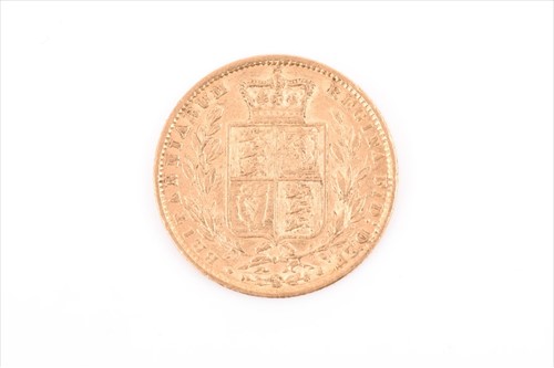 Lot 373 - A Queen Victoria Young Head sovereign with...