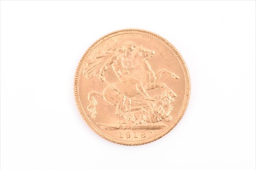 Lot 372 - A George V sovereign dated 1918.