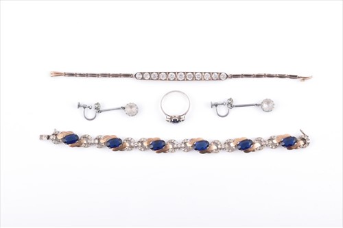 Lot 529 - A mid 20th century silver and gilt metal and...