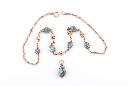 Lot 508 - An early to mid 20th century 15ct yellow gold...