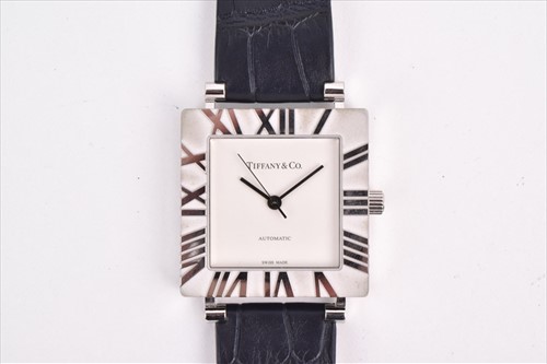 Lot 413 - Tiffany & Co. A rare Atlas ladies automatic...