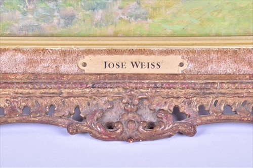 Lot 95 - Jose Weiss (1859-1919) British a river...