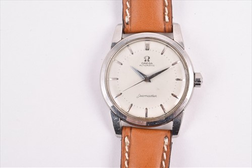 Lot 416 - An Omega Seatmaster stainless steel automatic...