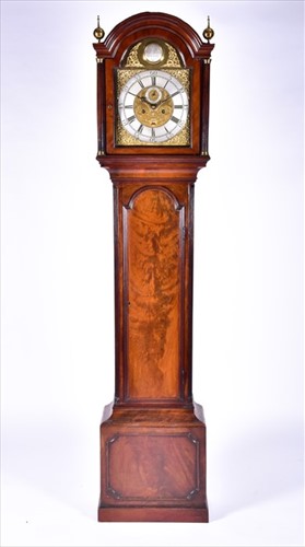 Lot 336 - A Scottish George III mahogany longcase clock...