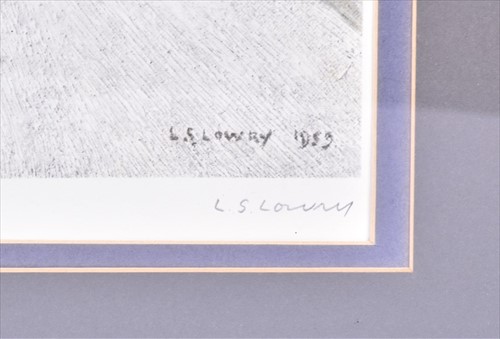 Lot 107 - Laurence Stephen Lowry RBA RA (1887-1976)...
