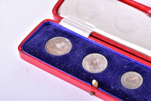 Lot 391 - A George V 1929 Maundy Money four-coin set rev...