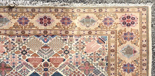 Lot 72 - A hand woven Persian Tabriz style rug of...