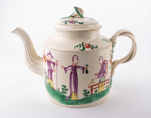 Lot 179 - A late 18th century Staffordshire creamware...