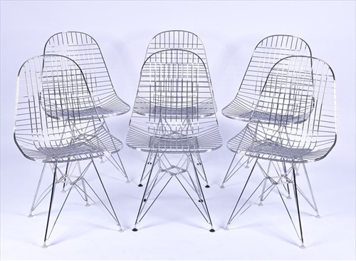 Lot 38 - A set of six Eames for Herman Miller mid...