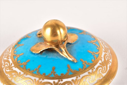 Lot 230 - A pair of 18th century Sevres style porcelain...