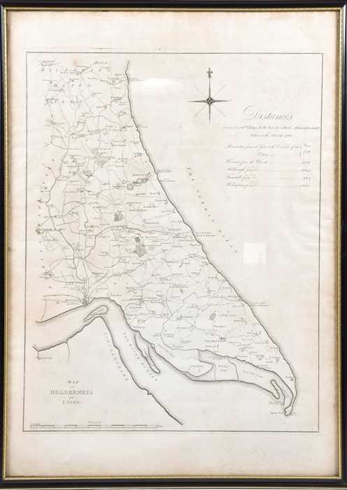 Lot 145 - Tuke (John): 'Map of Holderness' dated 1786,...
