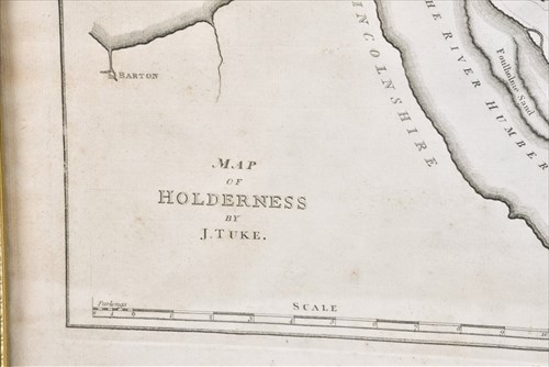 Lot 145 - Tuke (John): 'Map of Holderness' dated 1786,...