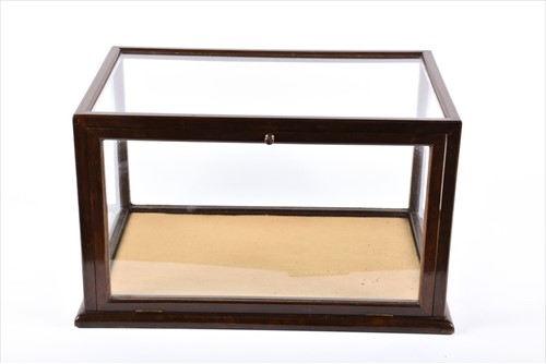 Lot 50 - An Edwardian glazed table display cabinet of...