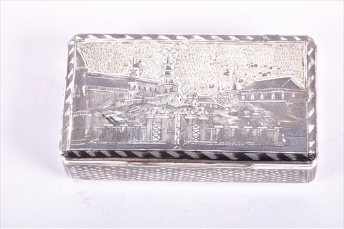 Lot 457 - A 19th century Russian silver and niello work...