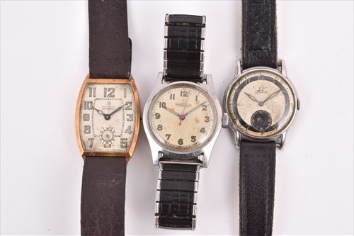 Lot 402 - An 18ct yellow gold Election wristwatch...