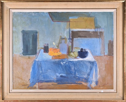Lot 33 - Claire Baines (XX-XXI) depicting a still life...